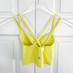 Lululemon  Like a Cloud Ribbed Longline Bra in Electric Lemon Photo 2