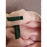 Ralph Lauren Lauren ‎ sz 8 Linen Silk blend lined Wide Leg Casual Pants dawn pink Photo 5