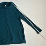 We The Free  Women’s Teal Lover Rib Split Back‎ Long Sleeve Top Medium Photo 6