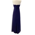 Vineyard Collection Women 4 Bridesmaid‎ Dress Strapless Purple Twist Chiffon Photo 2