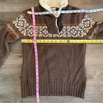 The North Face A5 Series Cozy Brown Fair Isle Wool Pullover Sweater Size Medium Photo 11