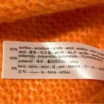 ZARA  Fuzzy Eyelash Knit Sweater Women’s Small S Orange Soft Cozy NWT Turkey Photo 3