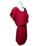 AQUA NWT $78 Red Basic Dolman Short Sleeve Blouson T-Shirt Mini Dress Size M Photo 1