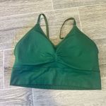 Auden Green Unlined Ribbed Cotton Blend Triangle BraletteAdjustable Straps XXL Photo 4