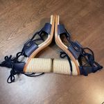 Rag and Bone  Eden Leather‎ Lace-Up Block Heel Sandals Women's 6.5 (EU 36.5) Navy Photo 8