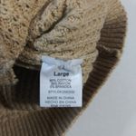 Poof! Poof Warm & Cozy Lifestyle Brown V neck Button Sweater Vest Size L Photo 5