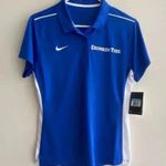 Nike Dri-Fit Blue and White Alabama Crimson Tide Polo Shirt, Women’s Medium Photo 1