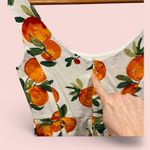 Chetta B Cute  oranges fit and flare pleated dress scoop neck vintage look Photo 4