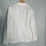 Michael Kors  White Stretch‎ Cotton Coastal Summer Lightweight Blazer Size 10 Photo 1