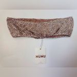 Show Me Your Mumu NWT Women's Micro Tube Silver Confetti Top Size XS Photo 3