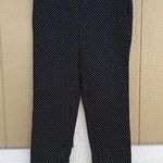 Talbots Black Dot Chatham Ankle Side Zip Pants Women’s Size 4 Petite 4P Stretch Photo 0