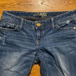 EXPRESS Stylish Blue Distressed Women Jeans size 4 Photo 1