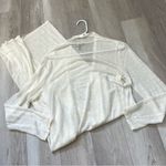 Eileen Fisher Cardigan organic linen crepe duster womens White (medium) natural Photo 4