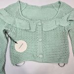 Tularosa Mindy Crochet Top in Key Lime Photo 7