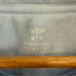 Aerie  Fleece of Mind‎ Cropped Polo Sweatshirt Size Medium Photo 3