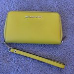 Michael Kors Yellow Leather Wallet Photo 0