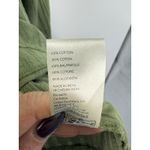 We The Free Free People  Big Bow Pullover XL Green Gauze Peasant Blouse Boho Photo 9