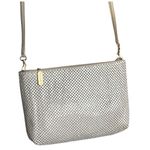 Whitting and Davis Metal Mesh Clutch Crossbody Handbag Tan Photo 0