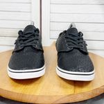 Vans Atwood Perforated Leather Low Top Lace Up Sneakers Black Womens 10 Photo 1