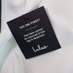 Lulus White Satin Mock Neck Midi Dress NWT Size Large White Cocktail Dress Photo 10