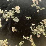 Mica black velvet flower print scarf Photo 2