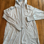 Athleta  Blue Open Front Cardigan - Small Photo 0