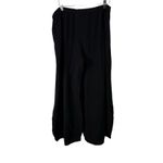 Oh My Gauze Black 100% Cotton Wide Leg Pull On Pants Lagenlook Womens 3 US XXL Photo 5