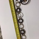 Signed SR Made In USA Costume Jewelry Bracelet With Spinning Hula Girl Charm Photo 7