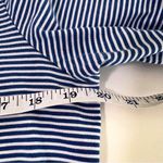 Lands' End  Women's Long Sleeve Stripe Tee Nautical Blue & White 100% Cotton L Photo 9