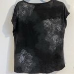 Rock & Republic  top small gray oversized tee distressed material floral Photo 6