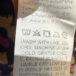 SheIn Long sleeve purple orange and pink all over print layered vneck dress size small Photo 8