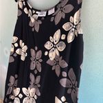 Black East Floral Sleeveless Dress Size L Photo 2