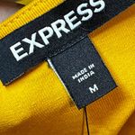 EXPRESS NWT Boho Embroidered Size M Crop Top Puff Sleeve Cropped Fitted Summery Photo 13