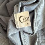 Zyia Active | Textured Hoodie Sweatshirt Gray | Womens Size XL Photo 4