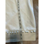 J.Crew  Cropped Crewneck Sweatshirt Size Small White Pom Poms Casual Comfy Photo 5