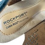 Rockport Cobb Hill Jana Leather Gray Perforated Cork Wedge Sandals Women's Sz 8 Photo 5