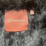 525 America Women's Black Rabbit Fur Vest Size M Photo 6