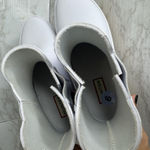 Hunter Boots Womens SZ 9 White Chelsea Rain Waterproof Gum Sole refined stitch Photo 9