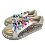 Madden Girl Steve Madden Girls Sneakers Jrize Sz 5 Multicolor Sequin Detailed Lace Up Style Photo 0