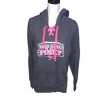 Sport-tek Rodeo Alaska Breast Cancer Find A Cure Hoodie Sweatshirt Lace Up Photo 1