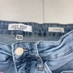 Judy Blue jeans skinny fit embroidered stars distressed hem @ankle Size 29 Photo 6