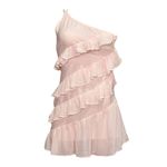 Lovers + Friends  Dawn One Shoulder Mini Dress, Blush Pink, XS Photo 5