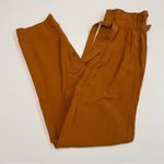 Madewell Pants Dunaway Paperbag Pockets Cropped Ankle Pumpkin Burnt Orange Rust Photo 1