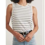 Marine layer  Women's Shirt Hemp / Cotton Cream Striped Tank Top Size S NWT $48 Photo 0