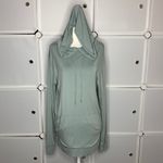 Sol & Mane Tadasana Hoodie Long Sleeve Hooded Pullover Top Size Small Green Photo 4