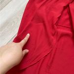 Reformation High Neck Open Back Tank Top Red (M/L) Photo 5