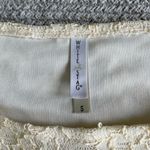 Vintage White Stag Ivory Lace Scoop Neck Long Sleeve Top Sheer Sleeves Small Photo 4