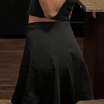 Abercrombie & Fitch Black Silk Mini Skirt Photo 3