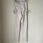 Maniere De Voir NWF  cream faux suede buckle leggings Photo 8