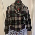 ✅✅✅BOGOHO ✅✅✅Love Stitch Plaid Hooded Jacket Photo 0